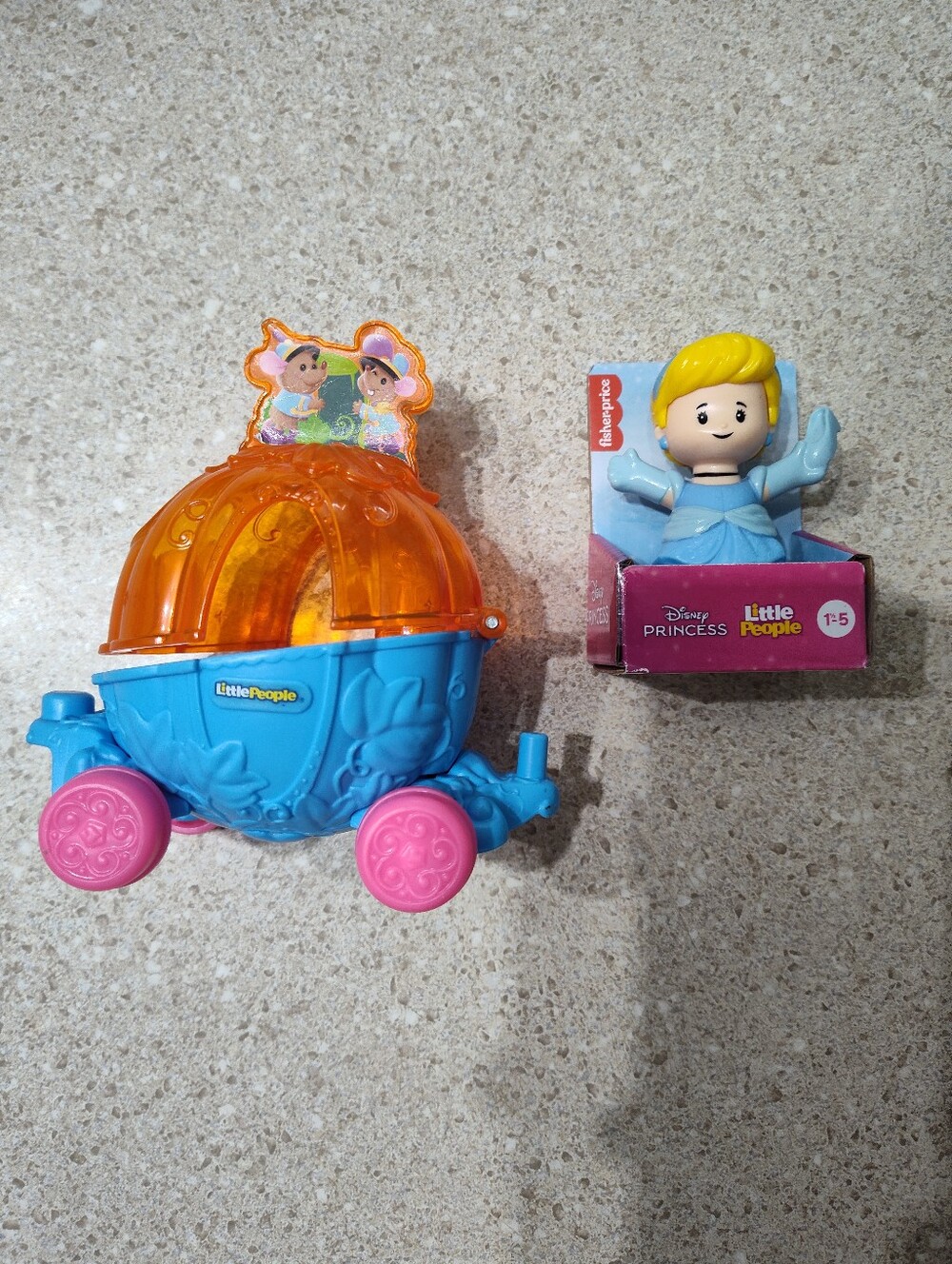 Disney Princess Blue & Orange Pumpkin Carriage Playset with Figure